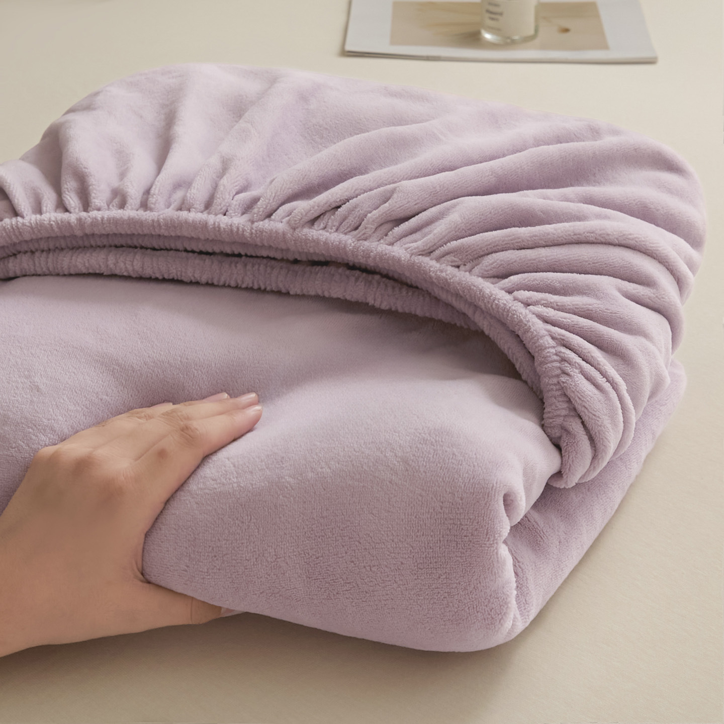 冬季加绒牛奶绒珊瑚绒床笠单件宿舍单人加厚